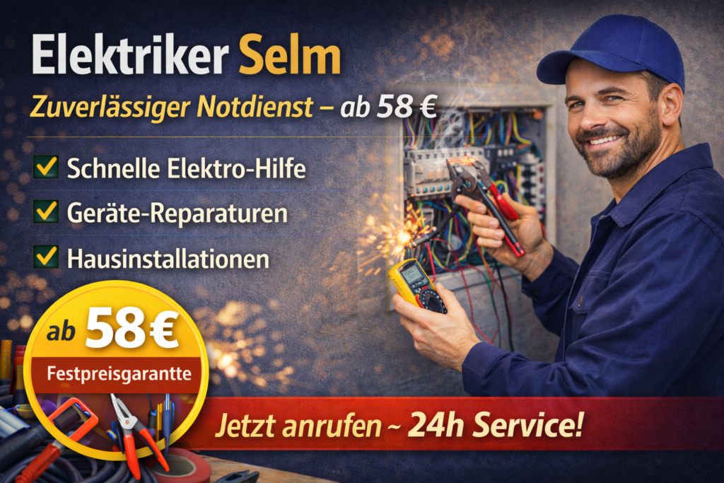 elektriker selm fachgerecht ausführen – ab 58 €