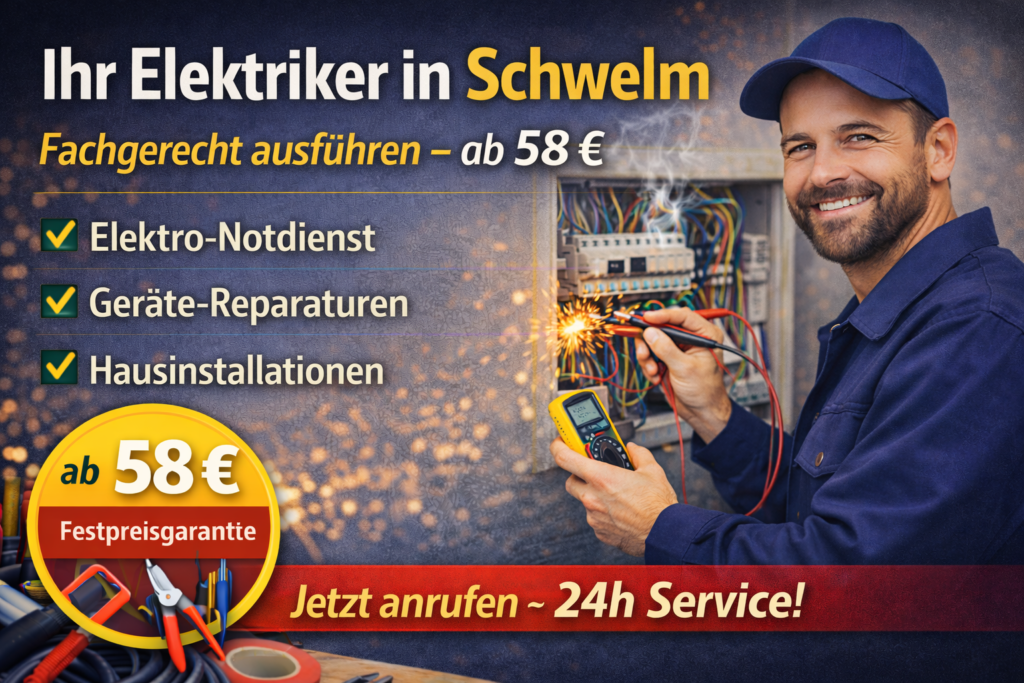elektriker schwelm fachgerecht ausführen – ab 58 €