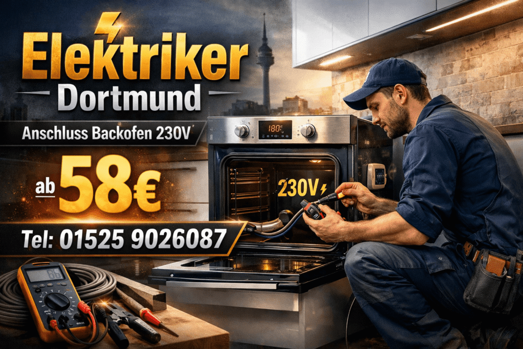 backofen anschließen 230v