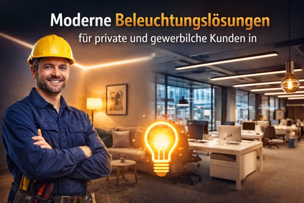 Moderne Beleuchtungslösungen für private und gewerbliche Kunden in