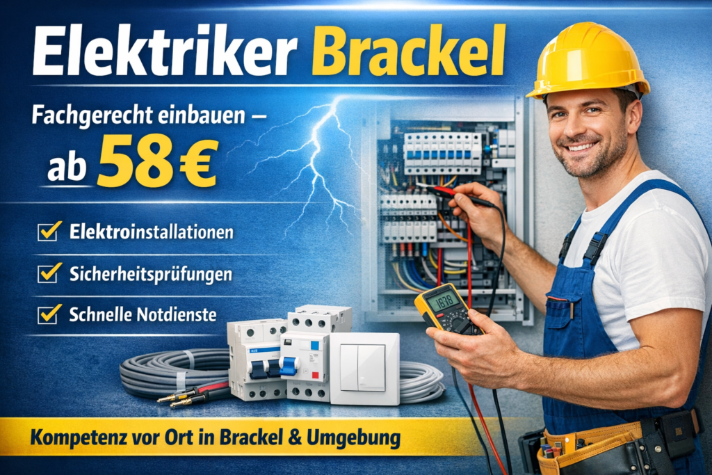 elektriker brackel fachgerecht