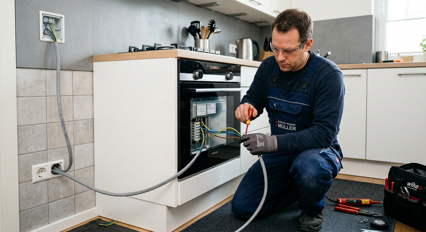 Backofen anschließen Elektriker