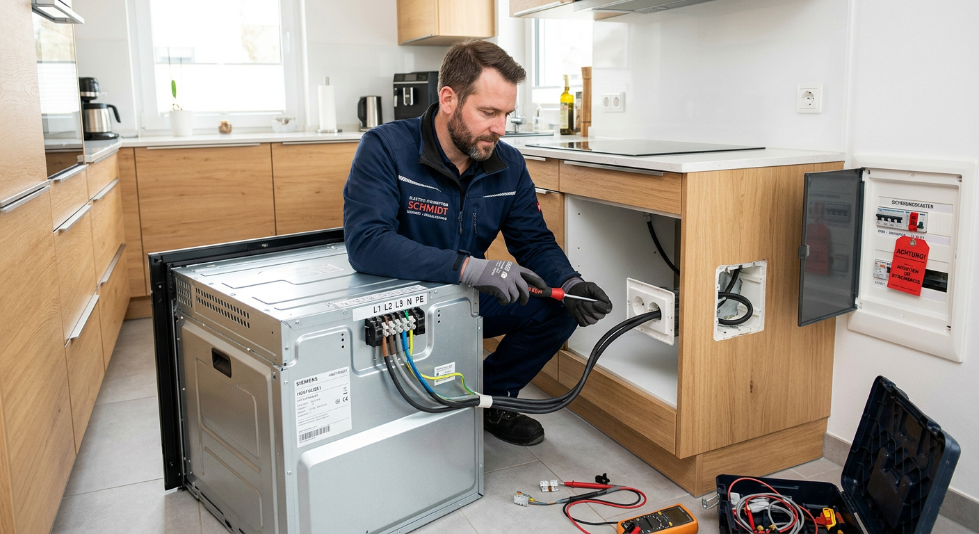 Backofen anschließen Elektriker