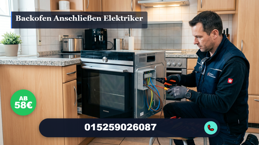 Backofen anschließen Elektriker