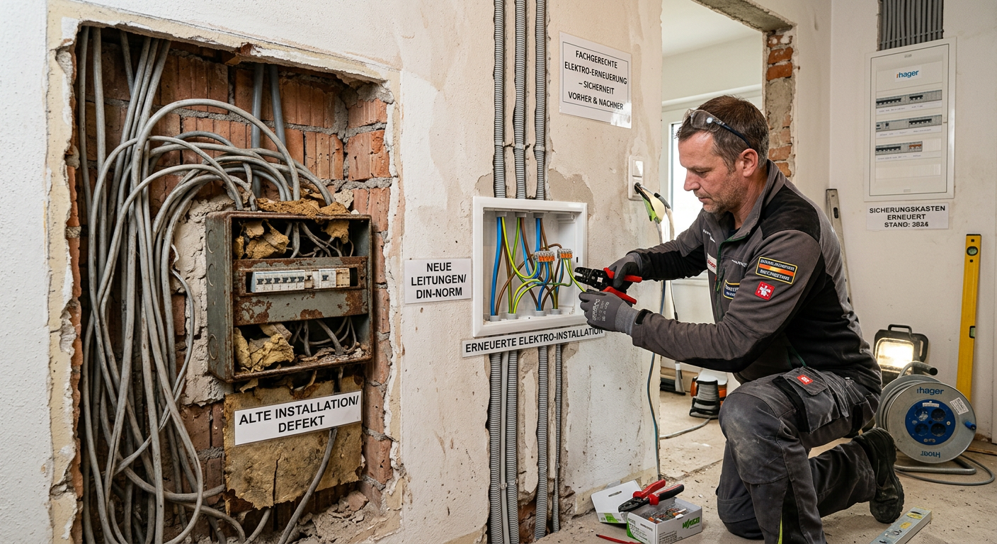elektrische leitungen erneuern