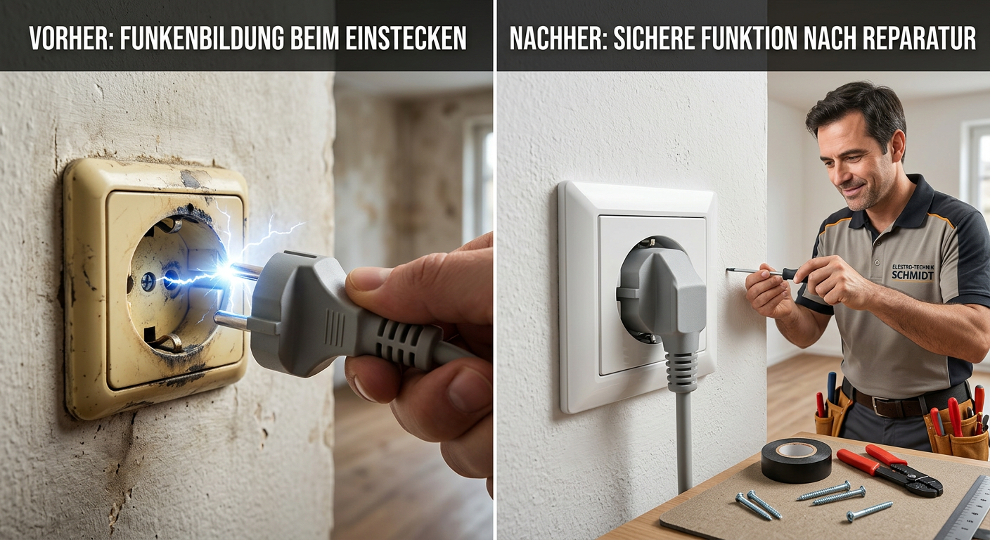 steckdose funkt beim einstecken