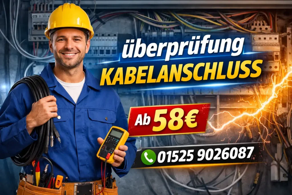 überprüfung kabelanschluss