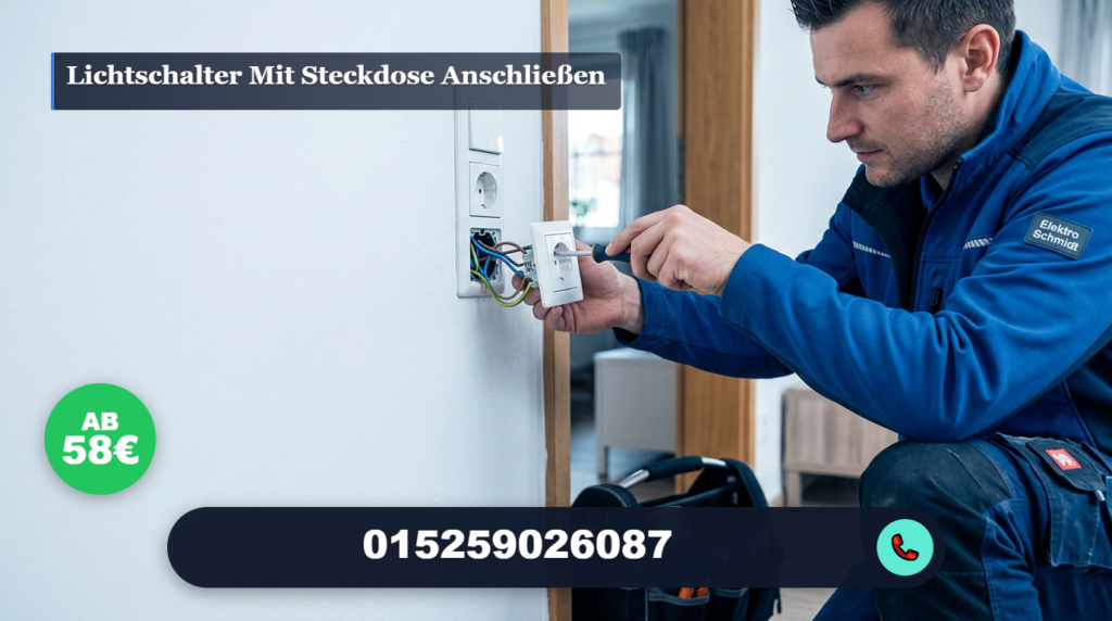 lichtschalter mit steckdose anschließen