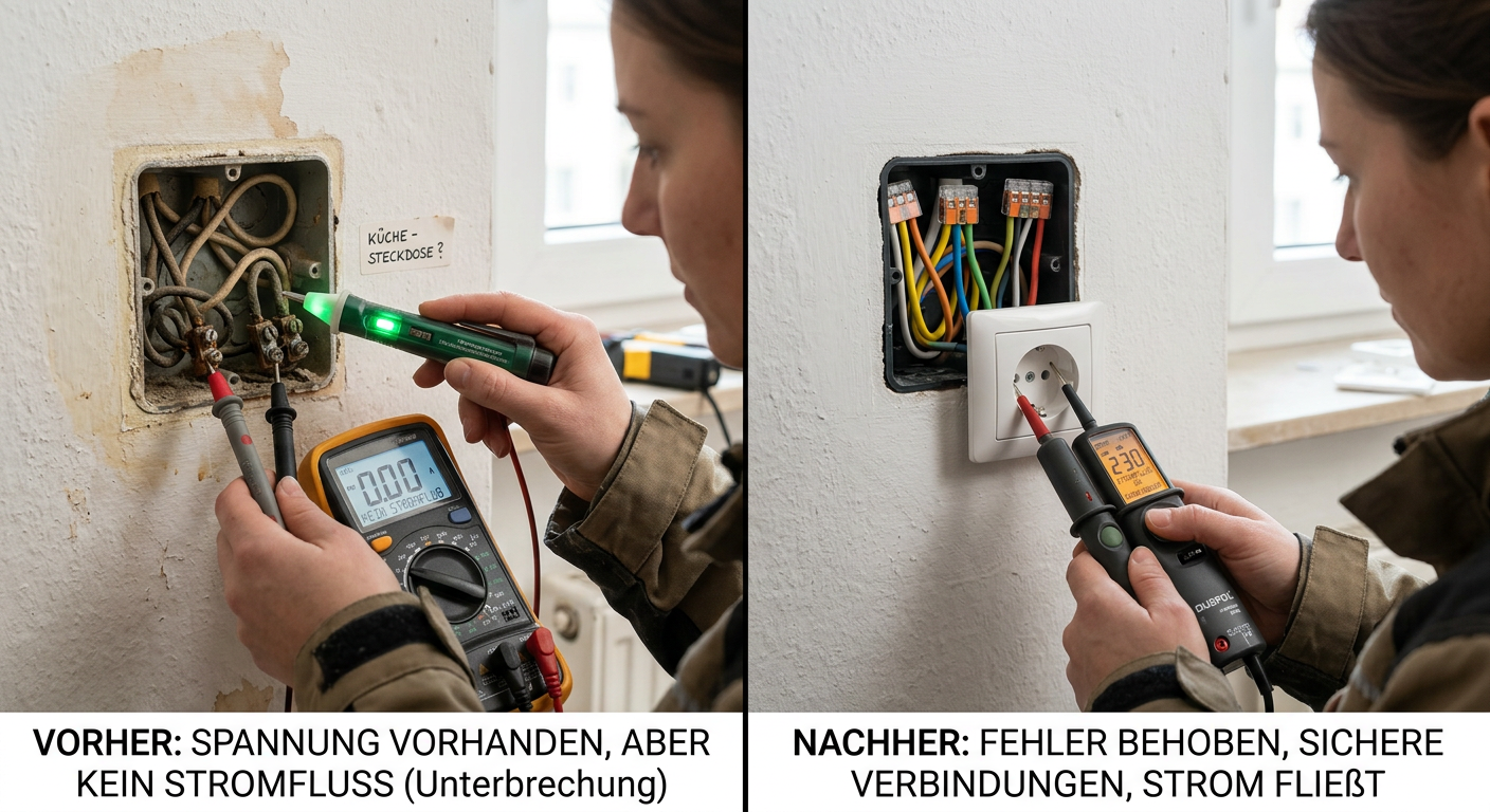 spannung aber kein strom