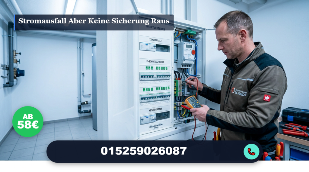 stromausfall aber keine sicherung raus