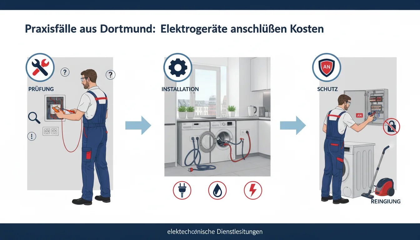 elektrogeräte anschließen – Lösung