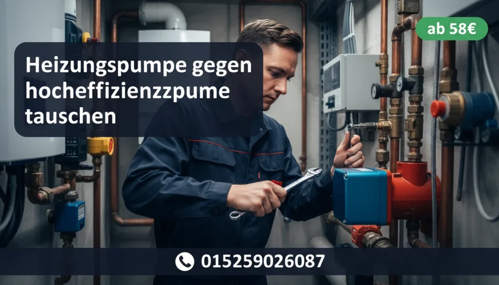 heizungspumpe gegen hocheffizienzpumpe tauschen